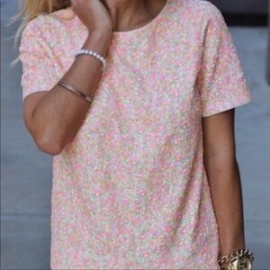 J. Crew Sequin Tee